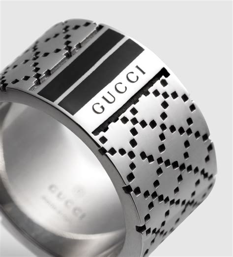 gucci solver ring|Gucci silver ring for men.